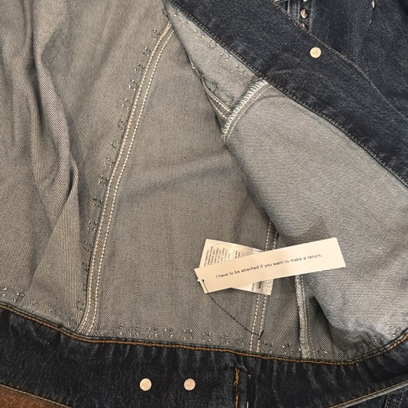 Reformation Brooks oversized studded denim jacket - Picture 5 of 5